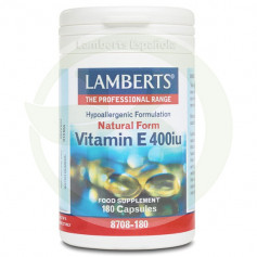 Vitamina E Naturale 180 Compresse 400UI Lamberts