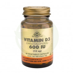 Vitamina D3 600UI (15Mcg.) 60 Capsule Solgar