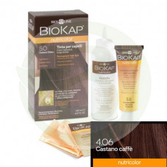 Tinta Nutricolor 4.06 Castano Caffè 140Ml. Biokap