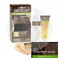 Tinta Nutricolor Delicato 5.0 Castano Chiaro Naturale 140Ml. Biokap