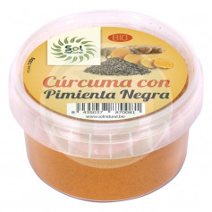 Curcuma con Pepe Nero Bio 100Gr. Sol Natural