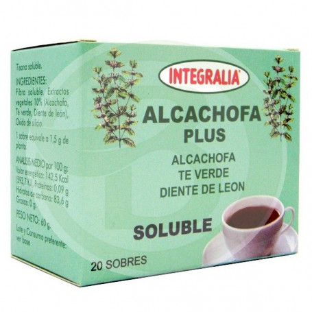 Alcachofa Plus Soluble 20 Sobres Integralia