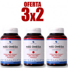 Pack 3x2 Más Omega 180 Perlas Mahen