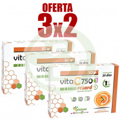 Pack 3x2 VitaC 750 Retard 30 Capsule Pinisan
