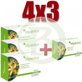 Pack 4x3 Hipericón 60 Comprimidos Eladiet