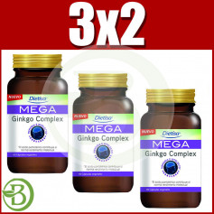 Pack 3x2 Mega Ginkgo Complex 60 Capsule Dietisa