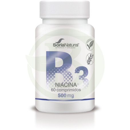 Vitamina B3 (niacina) 1000 mg. X 60 Soria Natural a rilascio prolungato