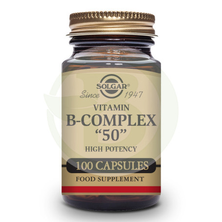Complesso vitaminico B con Vit C 100 capsule Solgar