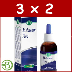 Confezione 3x2 Melatonina Gocce 50Ml. Senza Erbe Notte 1.9Mg. ESI - Dieta Trepat