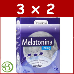 Confezione 3x2 Melatonina 60 Compresse 1.9Mg. Drasanvi
