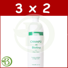 Pack 3x2 Biotina e Aloe Vera Shampoo 1Lt. Drasanvi