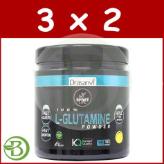 Confezione 3x2 L-Glutammina Limone 300Gr. Drasanvi