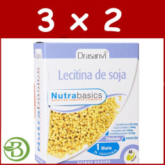Confezione 3x2 Lecitina di Soia 1.200Mg. 48 perle Drasanvi