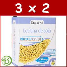Confezione 3x2 Lecitina di Soia 540Mg. 90 perle Drasanvi