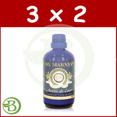 Confezione 3x2 Puro Olio di Cocco 100Ml. marnys