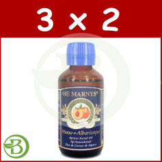Confezione 3x2 Puro Olio Di Noccioli Di Albicocca 125Ml. marnys