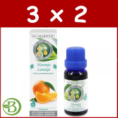 Confezione 3x2 Olio Essenziale Alimentare Arancio 15Ml. marnys