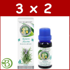 Confezione 3x2 Alimenti Olio Essenziale di Rosmarino 15Ml. marnys