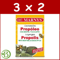 Confezione 3x2 Caramelle Propoli, Mentolo ed Eucalipto 36,5Gr. marnys