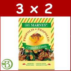 Confezione 3x2 Caramelle Propoli con Miele 60Gr. marnys