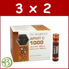 Confezione 3x2 Apivit C 1000 20 Fiale Marnys