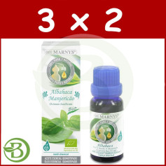 Confezione 3x2 Basilico Olio Essenziale Alimentare 15Ml. marnys