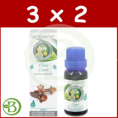 Confezione 3x2 Chiodi di Garofano Olio Essenziale Alimentare 15Ml. marnys