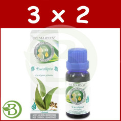 Confezione 3x2 Eucalipto Olio Essenziale Alimentare 15Ml. marnys