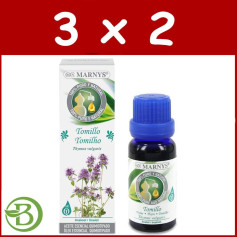 Confezione 3x2 Timo Olio Essenziale Alimentare 15Ml. marnys