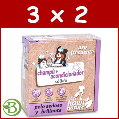 Pack 3x2 Kowi Shampoo + Balsamo Solido, 70 Gr Kowi Nature