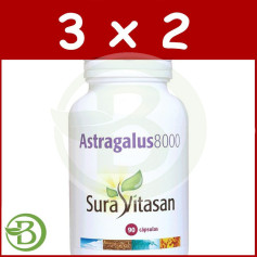Confezione 3x2 Astragalo 8000 90 Capsule Sura Vitasan