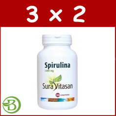 Pack 3x2 Spirulina 100 Compresse Sura Vitasan