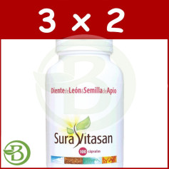 Pack 3x2 Dente di leone e semi di sedano Sura Vitasan