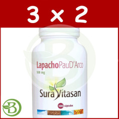 Confezione 3x2 Lapacho Pau Darco 500Mg. 100 capsule Sura Vitasan