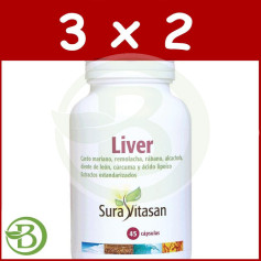 Confezione 3x2 Fegato 650Mg. 45 Capsule Sura Vitasan