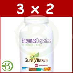 Confezione 3x2 Enzimi Digestivi 100 Capsule Sura Vitasan