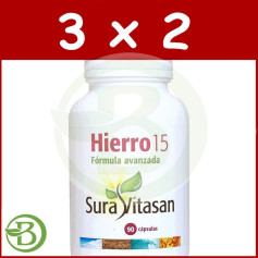Confezione 3x2 Ferro 15 90 Capsule Sura Vitasan