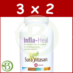 Confezione 3x2 Infla Heal 90 Capsule Sura Vitasan