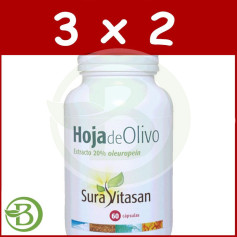 Confezione 3x2 Olive Leaf 60 Capsule Sura Vitasan