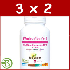 Confezione 3x2 Femina Flor Orale 55.000 30 Capsule Sura Vitasan
