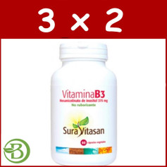Confezione 3x2 Vitamina B3 60 Capsule Sura Vitasan