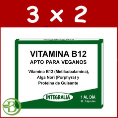 Confezione 3x2 Vegan Vitamina B12 30 Capsule Integralia