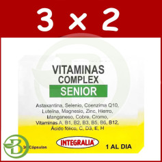 Pack 3x2 Vitamins Complex Senior 30 Capsule Integralia