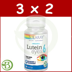Confezione 3x2 Luteina Occhi 6Mg. 30 capsule Solaray