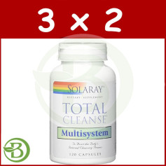Confezione 3x2 Total Cleanse Multisystem 120 Capsule Solaray