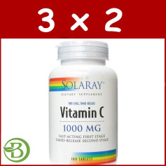 Confezione 3x2 Vitamina C 1.000Mg. 100 compresse Solaray