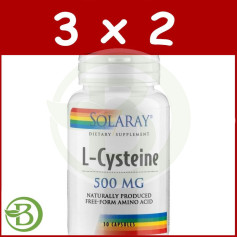Confezione 3x2 L-Cisteina 500Mg. 30 capsule Solaray