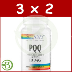 Confezione 3x2 PQQ 30 Capsule Solaray