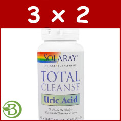 Confezione 3x2 Total Cleanse Acido Urico 60 Capsule Solaray