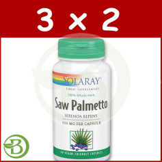 Confezione 3x2 Saw Palmetto 60 Perle Solaray